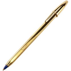 Στυλό διαρκείας BIC επετειακός GOLD medium μπλε μελανι